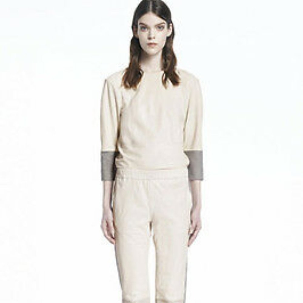 Gray Masako Leather Pant NWT